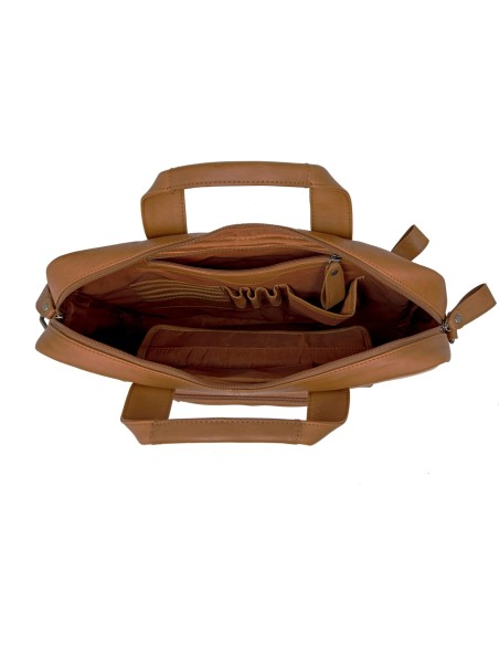 New Looxs laptoptas Luko leer cognac 7.5L 15 inch