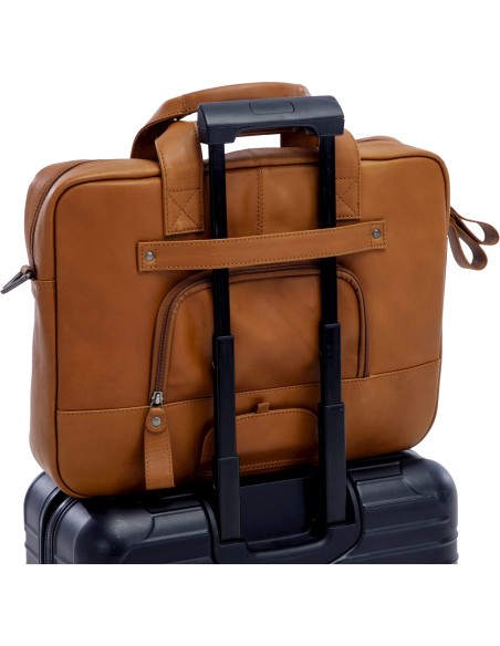 New Looxs laptoptas Luko leer cognac 7.5L 15 inch