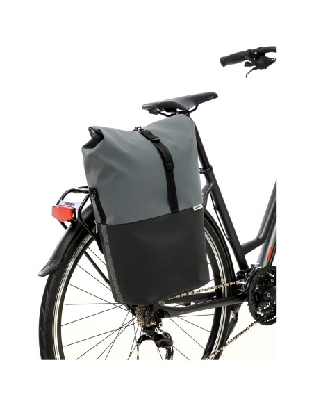 New Looxs fietstas enkel Nyborg donkergrijs/zwart 17L