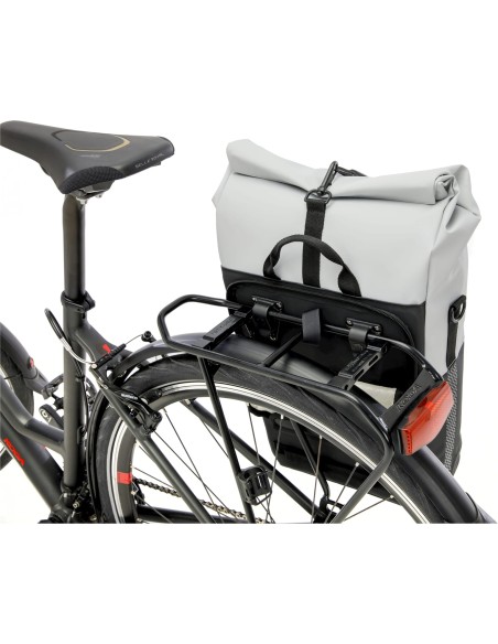 New Looxs fietstas enkel Nyborg lichtgrijs/zwart 17L