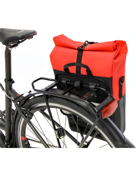 New Looxs fietstas enkel Nyborg rood/zwart 17L