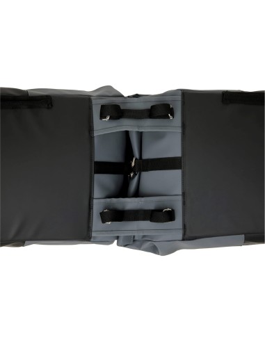 New Looxs fietstas dubbel Nyborg donkergrijs/zwart 34L