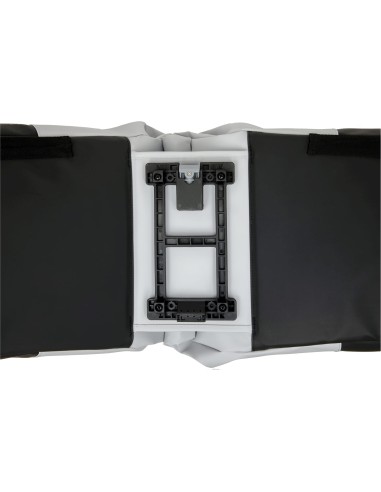 New Looxs fietstas dubbel Nyborg lichtgrijs/zwart MIK 34L