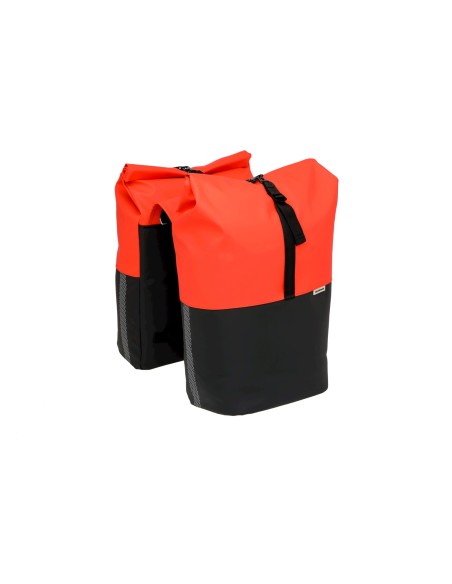 New Looxs fietstas dubbel Nyborg rood/zwart 34L