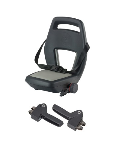 Qibbel achterzitje Junior 6+ Granite Grey - antraciet/grijs