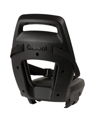 Qibbel achterzitje Junior 6+ Midnight Black -zwart/zwart