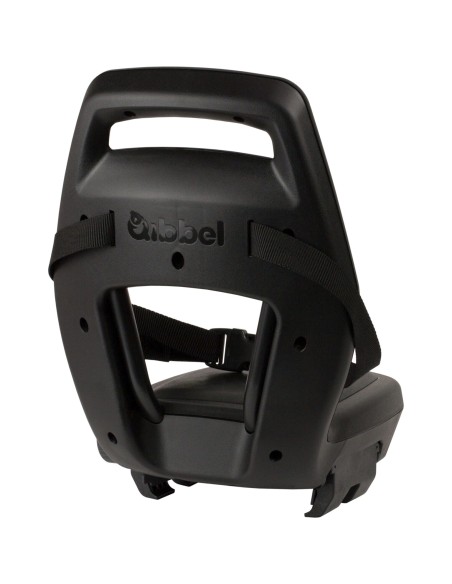 Qibbel achterzitje Junior 6+ Midnight Black -zwart/zwart