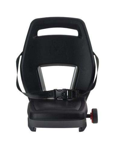 Qibbel achterzitje Junior 6+ Midnight Black -zwart/zwart