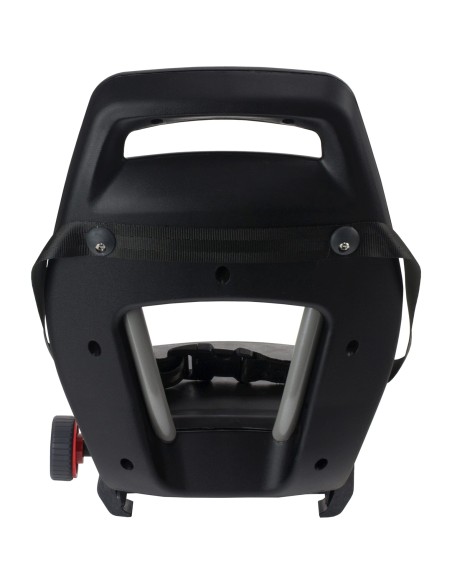 Qibbel achterzitje Junior 6+ Midnight Black -zwart/zwart