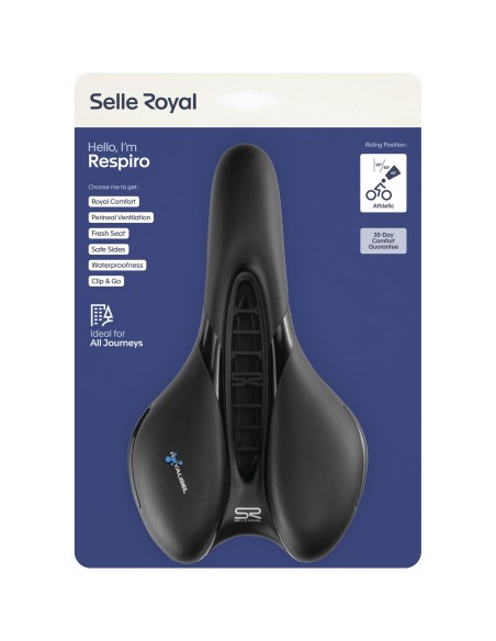 Selle Royal zadel Respiro Athletic 5130 zwart