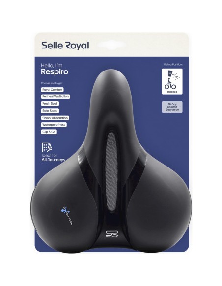 Selle Royal zadel Respiro Relaxed 5132 zwart