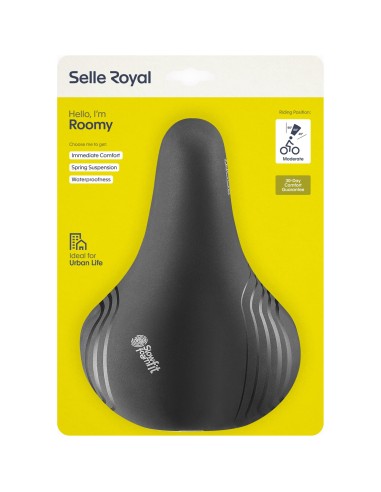 Selle Royal zadel Roomy Moderate zwart