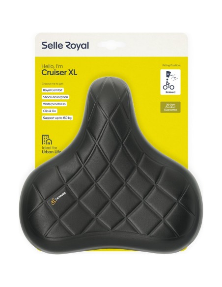 Selle Royal zadel Cruiser Relaxed XL zwart