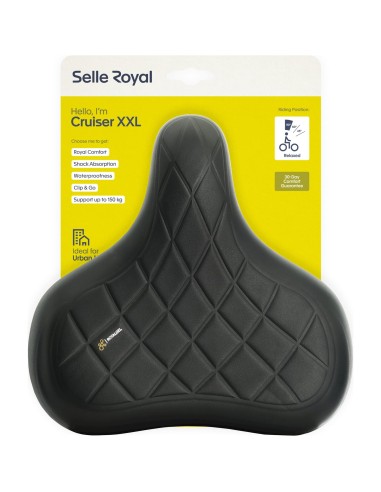 Selle Royal zadel Cruiser Relaxed XXL zwart