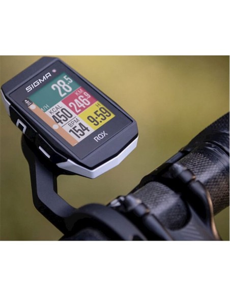 Sigma fietscomputer ROX 11.1 EVO GPS Black HR + sensoren se