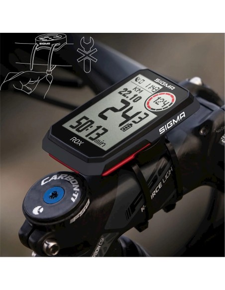 Sigma fietscomputer ROX 4.0 GPS Black