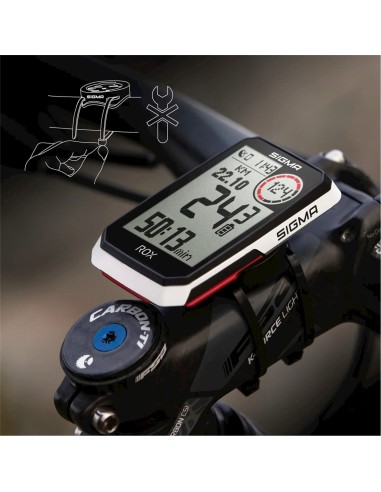 Sigma fietscomputer ROX 4.0 GPS White
