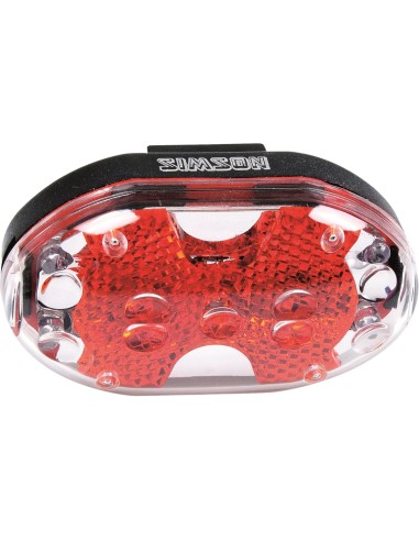 Simson achterlicht 5 led batterij zadelpen