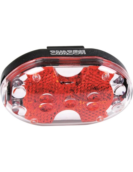 Simson achterlicht 5 led batterij zadelpen