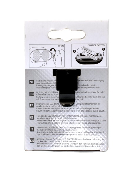 Simson koplamp 5 led batterij stuurbocht