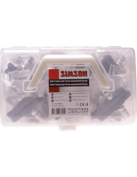 Simson remblok V-brake 72mm doos (25)