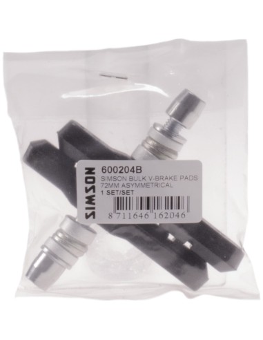 Simson remblok V-brake 72mm doos (25)