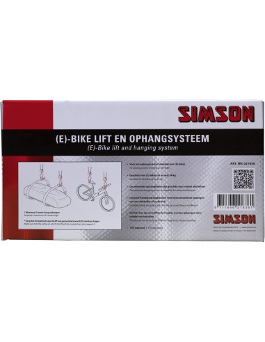 Simson E-bike lift en ophangsysteem