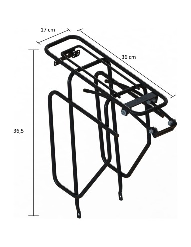 Steco achterdrager Tubic Slim Design
