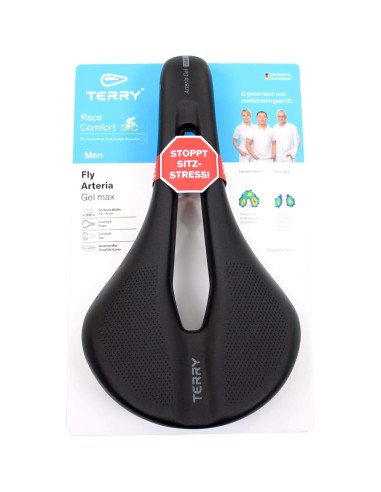 Terry zadel Fly Arteria Max gel heren zwart