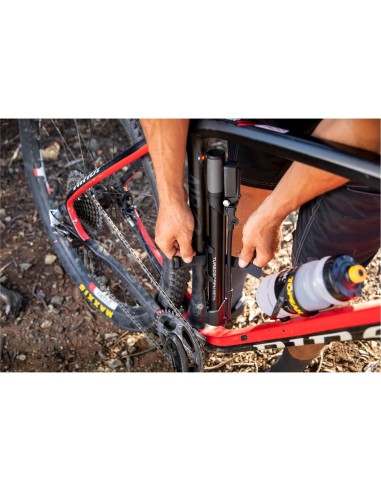 Topeak minipomp Turbo Morph Digital met pompslang 13 cm