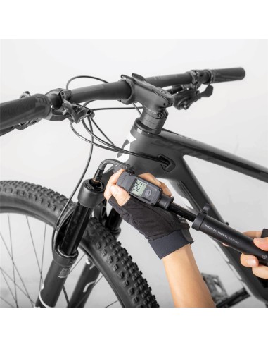 Topeak minipomp Mountain Digital 2Stage met slang 7.5 cm