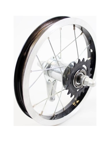 Alpina achterwiel 12 remnaaf Yabber zwart zink spk