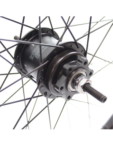 Roland achterwiel 28 SA A2K 2-speed Rival26 zwart RVS spk