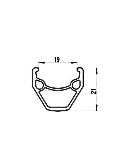 Cortina velg J19SZ double