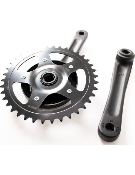 Cortina crankstel 38t black matt