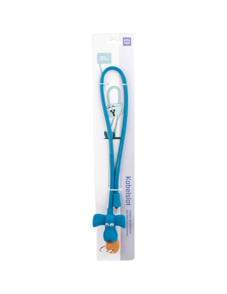 PexKids kabelslot siliconen Flappie blauw