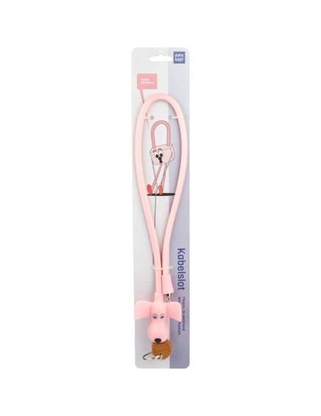 PexKids kabelslot siliconen Flappie roze