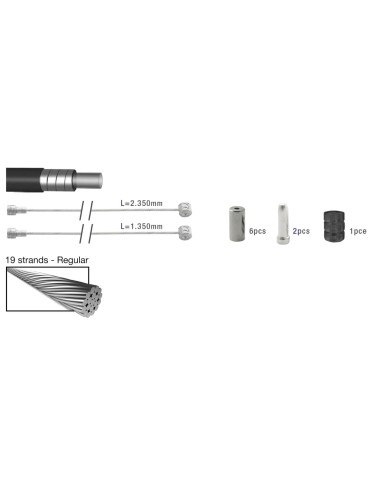 Elvedes remkabel kit ATB/RACE zw