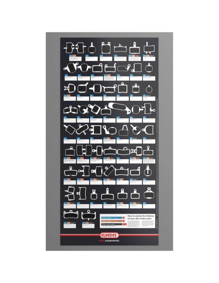 Elvedes schijfremblok display (leeg)