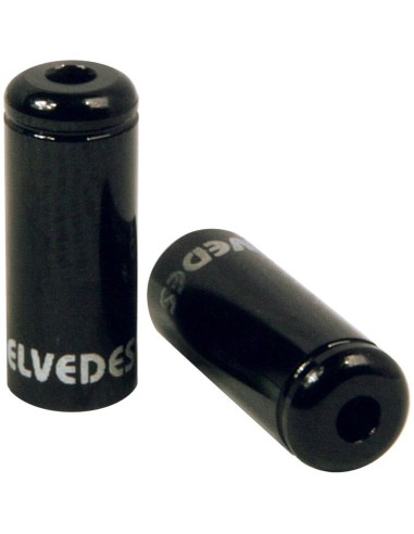 Elvedes gesealede ferrules 5,0mm zwart (50)