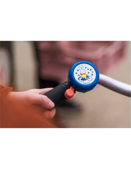 Widek kinderbel Nijntje op de fiets blauw op kaart
