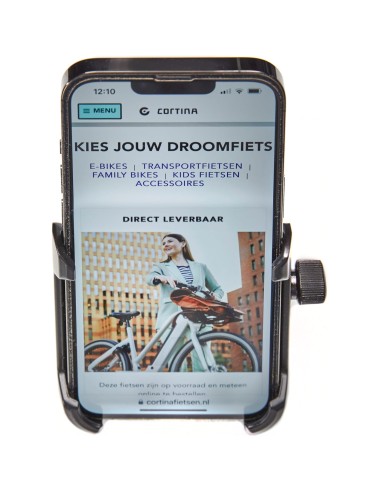 Cortina telefoonhouder stuurpenbevestiging