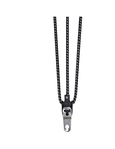 Cortina snelbinder Jakarta 62 cm zwart/grijs