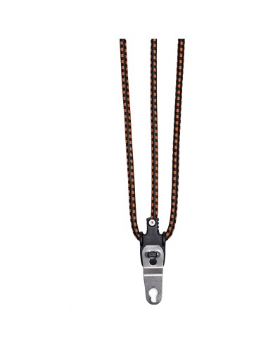 Cortina snelbinder Jakarta 62 cm zwart/oranje