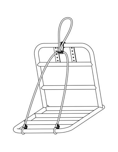 Cortina snelbinder Loopfix Jakarta wit/zwart