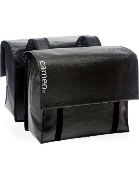 Cameo fietstas dubbel Cameo bisonyl zwart 46L