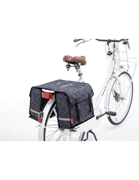 Cameo fietstas dubbel Tara black 25L
