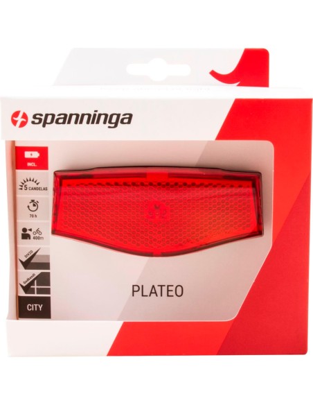 Spanninga achterlicht Plateo Xb batterij 50/80mm