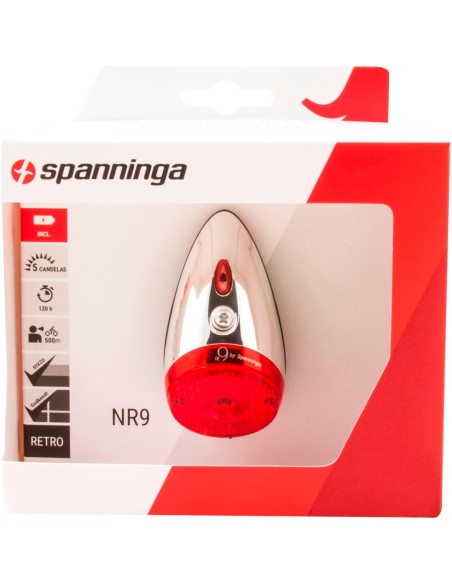 Spanninga achterlicht Nr 9 Xb batterij spatbord