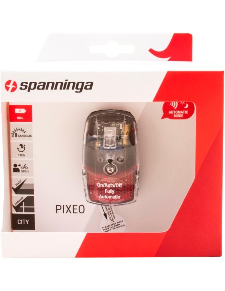 Spanninga achterlicht Pixeo Xba batterij spatbord